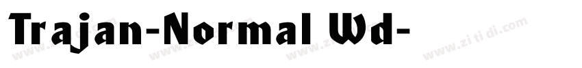 Trajan-Normal Wd字体转换